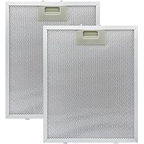 INF 2 Stuks Afzuigkap Filter 260x320x9mm 5-Laags Aluminium Mesh Vetfilter