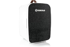Subcold Pro15 Luxury Mini Fridge Cooler | Compact 15L Portable Small Fridge 12v & 240v | Efficient Quiet Cooling System | Ideal for Bedroom, Office, Beauty & Car (Black)