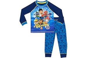 Paw Patrol Pyjama pour garçons | Pyjama en Coton Doux avec Marshall Chase & Ryder | Vêtements de Nuit sous Licence Officielle pour Enfants.