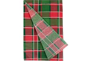 Talking Tables 4 fogli di carta velina scozzese verde e rosso, per regali di Natale, cesti alimentari, confezioni regalo di Natale, ampiamente riciclati, senza plastica e riciclabili a casa, 70 cm x
