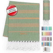Telo Mare LeStoff Set 2 Pezzi - Cotone Bio 95x180 Cm, Assorbente, Leggero, Per Spiaggia E Sport