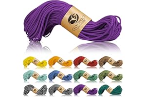 ‎GANZOO Ganzoo Paracord 350 Seil, Nylon Polyester, 2,5mm, Typ 1, 30m Outdoor Schnur, Allzweckseil, Takelung für Armband, Hundehalsband, Hundeleine Knüpfen, Camping Survival