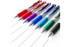 Pentel EnerGel XM BL77 Retractable Gel Pens, 0.7 mm, 52% Recycled Materials – Pack of 7