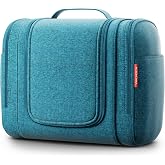 VanLindson XXL Hanging Travel Toiletry Bag, Women and Men, 9 L, Turquoise | Large Toiletry Bag with Hook: Toiletry Bag, Neces