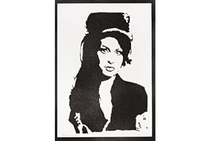 moreno-mata Amy Win... Autentico Graffiti Hecho a Mano Handmade Poster Musica Cuadros Decoracion Salon Modernos Regalos Originales para Hombre y Mujer