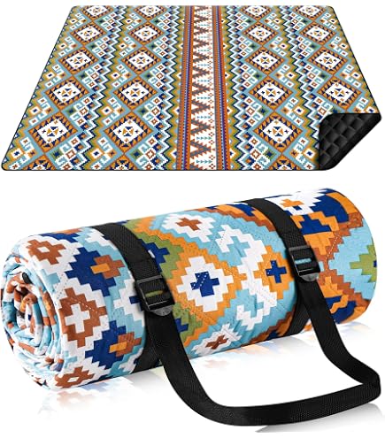 Couverture Pique-Nique Imperméable 200x150cm - Pliable & Portable Pour Plage/Camping