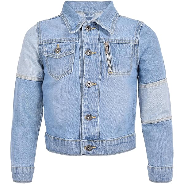 Vêtement Mode Jeune Veste Denim Enfant A2Z Capuche Polaire Âge