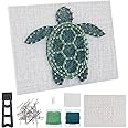 WEBEEDY 3D String Art Kit DIY Sea Turtle String Arts and Crafts Kit for Adults Beginners, Include All Necessary Accessories and Frame, Christmas Wall Decorations Unique Turtle Gift for Women