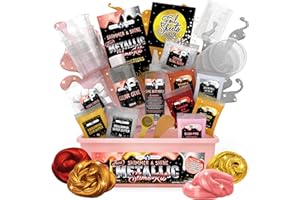 Original Stationery Mini Metallic Shimmer and Shine Slime Kit for Girls, Amazing Slime Making Kit for Girls Age 10-12 to Create Metallic Gold Slime
