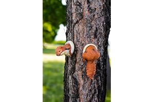 garden mile® Scoiattolo rosso fantasia per giardino, decorazione da giardino, scultura per esterni o interni, ideale da appendere ad un albero