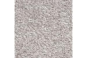 TUDA GRASS DIRECT Tuda Carpets | Barrati 15mm Saxony Pile Carpet with Hessian Action Back | Fossil Grey (68) - Sample