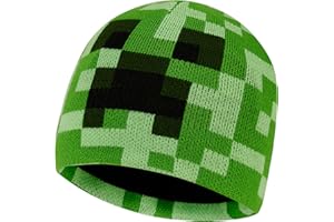 Minecraft Creeper dzianinowa czapka beanie dla chłopców dziewcząt mężczyzn kobiet