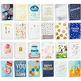 Hallmark T&uuml;m Etkinlik Kartları &Ccedil;eşitliliği&mdash;48 Zarflı Kart (Doğum G&uuml;n&uuml;, Teşekk&uuml;r, Tebrikler, Sempati, Bebek Duşu, Boş)