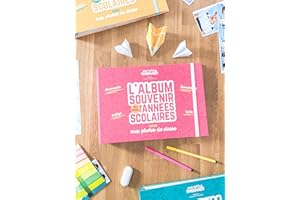 NOS PETITES AVENTURES Album photos de classe et souvenirs d'école (édition PREMIUM - 86 pages) - Maternelle, élémentaire, collège et lycée (Rose Framboise)