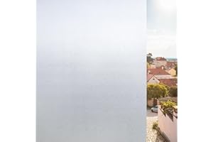 KROMAPOLIS Pellicola per la privacy per finestre, adesivo in vetro smerigliato, bianco opaco, senza colla statica e con controllo termico - 44.5 x 200