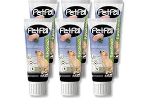 PetPäl Hunde Leberwurst “TuboSnack“ - Ohne Getreide, Salz, Zucker - Premium Leckerli aus der Tube - Schmackhaft, lecker, gesund, natürlich - Ideal auch für Welpen - 6 X 75g Hunde Snack Made in Germany