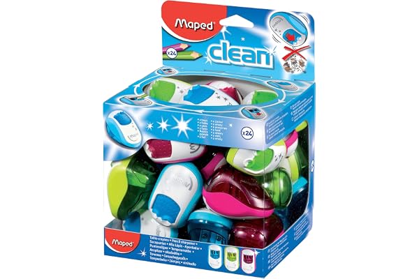 Maped - Sacapuntas (2 agujeros), colores surtidos