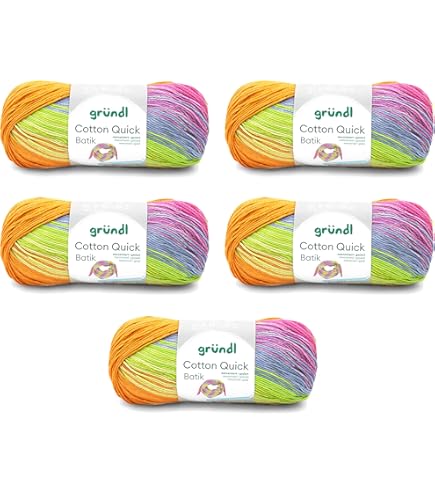 Scheepjes Catona Chroma Baumwollgarn - 5x50g Set Mit 20 Farben Für Häkeln & Stricken