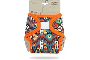 ‎PETIT LULU Petit Lulu Größe 2 PUL Überhose (5-16 kg) | Klett | One Size Windelüberhose | Baby Windelhose | Waschbar & Wasserdicht | Stoffwindeln | Hergestellt in EU