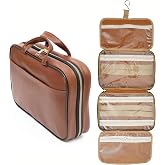 LifeZon Premium Makeup Travel Bag Suitcase Organizer Luggage Bag Cosmetic Care Bag (BROWN)