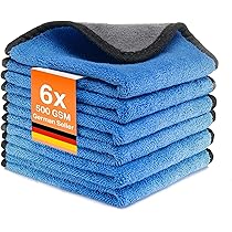 Chiffon Microfibre Nettoyage Kemes Lot De 3 Chiffons De Séchage En Microfibre Pour Voiture - 500 G/m² - 4 Fois Absorbants - Pour Le Polissage De Voiture Et De Ménage - 30 X 30 Cm Wonder Cloth
