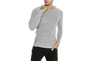 Redbridge Maglione da Uomo Felpa Lavorata a Maglia Pullover Slim Fit