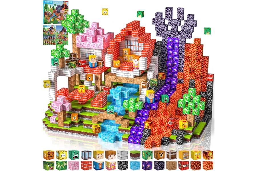 100 x 2 cm Magnetic Buildings for Children 3 4 5 6 7 8 9 10 11 12 Years Old Birthday Gifts for Boys