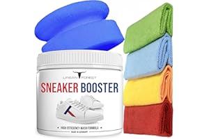 ‎· URBAN FOREST · PREMIUM PRODUCTS Nachhaltige Sneaker Power Reiniger Konzentrat inkl. Schwamm + 4X Mikrofasertücher 40x40 cm | Schuhpflege & Schuhreinigung mit biologischen Inhaltsstoffen mit dem Sneaker Booster PRO von URBAN Forest