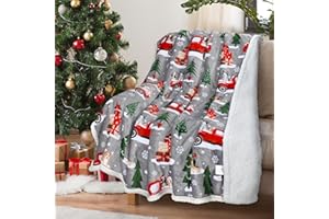 ‎CATALONIA CLASSY Catalonia Classy Sofadecke mit doppeltem Mikroplüsch-Sherpa-Fleece, superweich, geeignet für alle Jahreszeiten, Flauschiger Plüsch, kuschelige, Dicke Couchüberwürfe,Weihnachtshirsch,150x130 cm