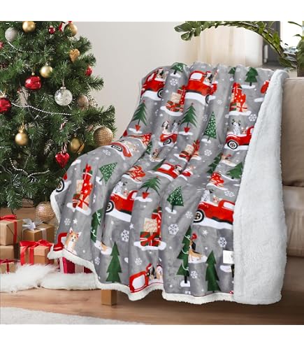 Couverture de noël confortable pour chien, couverture polaire