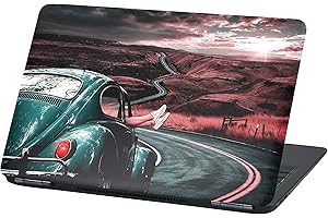 FINEST FOLIA Laptop film cover: vehicle adhesive film, notebook sticker, protective cover, self-adhesive vinyl skin sticker (13-14 inches, LP36 Qualitytime)