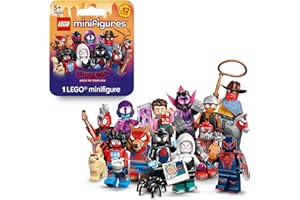 LEGO Minifigures Spider-Man: Cruzando el Multiverso - Consigue 1 de 12 Figuras de Superhéroes de Juguete Coleccionables Inc. Miles Morales y Peter Parker - Regalo para Niños y Niñas de 5+ Años 71050