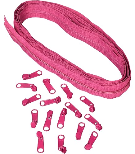 Patterns ByAnnie ZIPYD-287 Zipper Chain - 4 Yards Of #4.5 Nylon Coil Zipper With 16 Extra-Large Pulls - View #5