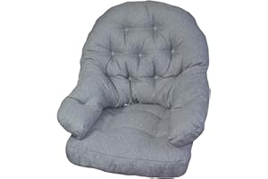 Gilda Replacement Cane Furniture WRAP ROUND SWIVEL CUSHIONS ONLY Wicker Rattan Conservatory (Jersey Dove)