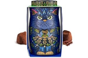 Monty Bojangles Cocoa Dusted Chocolate Truffles Kit Tin (36g - Midnight Prince) Luxury Vegan Chocolatey Truffles - Collectable Mini Kit Tin, Truffles Chocolate Gift Box With Bespoke Design