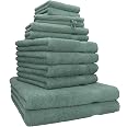 Set Serviettes De Bain Betz 10 Pièces - 100% Coton - Blanc - Draps Douche, Toilette, Invités