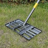 &Ccedil;im Tesviye Tırmığı, 6FT Ergonomik Saplı &Ccedil;imler i&ccedil;in 17"x10" &Ccedil;im D&uuml;zleştirici Aracı, &Ccedil;imler i&ccedil;in Ağır Hizmet Tesviye Tırmıkla