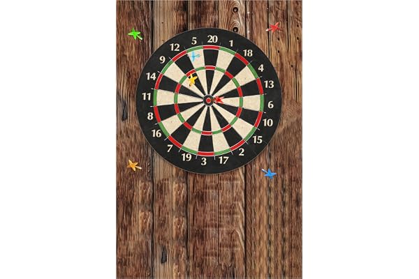 KEAGAN Protection murale pour cible de fléchettes avec grain de bois