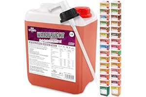 C.P.SPORTS C.P. Sports 5 Liter Getränke Sirup Getränkekonzentrat für ca. 400 Liter Fertiggetränk Vitamine Quellwasser Sportgetränk Konzentrat versch. Sorten inkl. DOSIERSPENDER mit L-Carnitin (Waldfrucht)