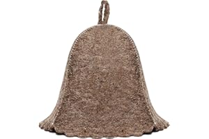 ASKOLD Wool Sauna Hat for Women and Men Finnish - Felt Sauna Hat Wool for Women Banya Cap for Men Gray