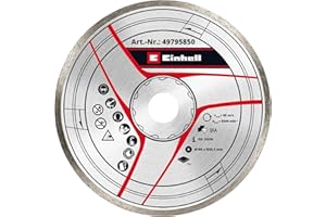 KWB BY EINHELL Original Einhell Diamant-Trennscheibe 180 x 25,4 mm (Fliesenschneider-Zubehör, Ø 180 x 25,4 mm, 4 mm Diamantrand, max. 8500 min-1, für Einhell Fliesenschneidmaschinen)