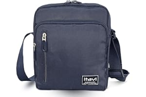 ITAVL Messenger Bag Flight bag Across Body Shoulder Multi-Pocket RPET Polyester