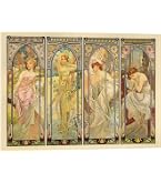 Les quatre saisons | Alphonse Mucha | Estampe d'art
