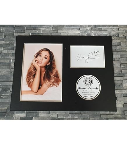 Havoc Ariana Grande Limited Edition Signed Autograph Display - 8x6