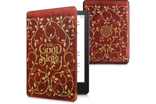kwmobile Etui Compatible avec Kindle Paperwhite 11e génération - Étui à Rabat magnétique Tablette eReader Similicuir pour Kindle Paperwhite - Jaune-Orange-Rouge