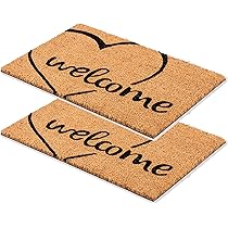 Zerbino In Cocco Design Cuori - 40x60 Cm Antibatterico Naturale Per Interni - Foto 9