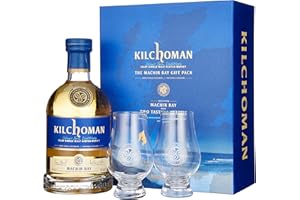 Kilchoman Machir Bay mit Geschenkverpackung mit 2 Gläser Whisky (1 x 0.7 l)