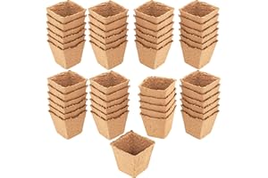 Meister Anzuchttöpfe 8 x 8 cm - Praktisches Set mit 48 Stück - 100% torffrei aus PEFC-zertifizierter Zellulose - Biologisch abbaubar / Pflanztopf / Saattopf / Pflanzenanzucht / 9968280