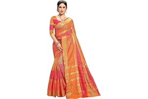 Sidhidata Women's Kota Doria Pure Cotton Saree With Unstiched Blouse Piece