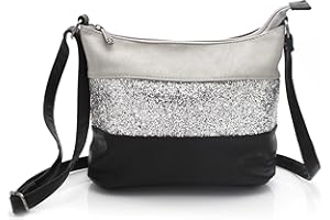 Gallantry - Sac Bandoulière Femme Paillettes Elégant - Sacoche Porté Epaule Tendance Multicolore Souple - Besace Sac Soirée Mariage Strass Brillant Léger - Chic Mode